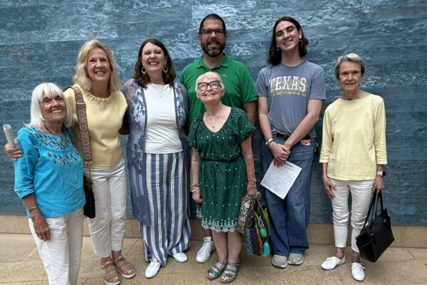 Friends of Courtney Aguilar showed up for the Blanton!